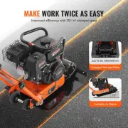 6.5HP Gas-Powered Walk-Behind Plate Compactor, 196cc, 4200 kg Compaction Force