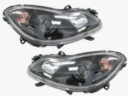 Assembly Headlight Lamp Clear Lens/Black base For 07-14 Smart Car Fortwo 451 Mk2