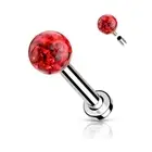 Piercing Labret Ear Crystals Red