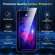 Tempered Glass Screen Protector For iPhone 16 15 14 13 12 11 Pro XS XR 7 8 Plus