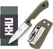 [KHU] Fixed Blade Knife edc pocket knife Survival Knife Full Tang Outdoor Knife Bushcraft Knife - 440C Steel G10 Handle With Kydex Sheath - 25A