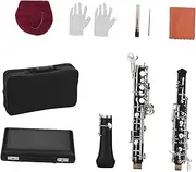 Tadill Oboe C Key with Carrying Bag, 22 Keys Semi Automatic Woodwind Instrument for Students
