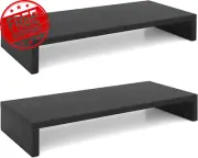 2 Pack Monitor Stand Riser-20 Inch, Wood Monitor Stand for Desk, Tv/Screen/Pc/Pr