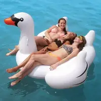 在飛比找樂天市場購物網優惠-萬美充氣天鵝火烈鳥獨角獸披薩浮排坐騎游泳圈水上用品