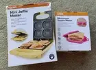 ANKO Mini Jaffle Maker Microwave Toastie Maker Non Stick BOTH BRAND NEW & IN BOX