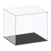 Acrylic Display Case Plastic Box Cube Storage Box Clear 36x31x30.5cm