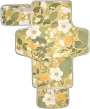 Reusable Changing Table pad with Tissue Pocket Portable Baby Changing pad with Built-in Pillow