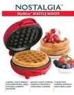 NOSTALGIA MYMINI WAFFLE MAKER 5" NON-STICK COOKING SURFACE NEW FACTORY SEALED