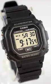 Casio F-108WH-1A Digital Chronograph Watch Resin Band Alarm 7 Year Battery New