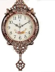 Swinging Wall Clock, Silent Non Ticking Quality Quartz Battery Operated 20 Inch/50.5 Cm Square Easy to Read Home/Office/School Clock