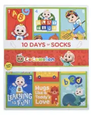 Cocomelon 10 Days Of Socks 3T-5T. Exclusive Box Set