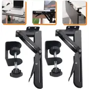 Folding Bracket W/Locking Mechanism Extended Shelf Holder No Punching For Home