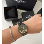 COACH 經典 LOGO 設計款 鐵灰 深藍 黑 米蘭 鋼帶 36MM 手錶 COACH錶