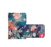 CAMILLA Franks Faraway Florals - Blue Gift Set Luggage Bag Tag & Passport Wallet