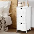 Bedside Table White Bed Side Tables Storage Dresser Small Narrow Desk Chest