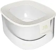 Fonowx Hamster Bathing Bowl and Sand Container Accessory, White, as described