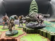 Well Painted Dread Wolf Undead Champion dnd fantasy miniature