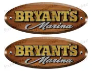Bryant Wood Grain Boat Restoration Sticker set