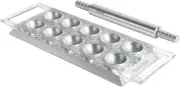Marcato Ravioli Tablet with Rolling Pin, Tray Mould with Cutter Edge for Perf...