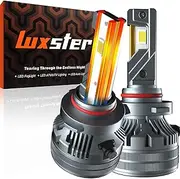 LUXSTER Punisher 40,000LM 9005 HB3 9145 H10 LED Bulbs, Triple Copper Pipes, Ultra-Bright, Easy Installation, Foglight Bulbs, 6000K Pure White, Pack of 2