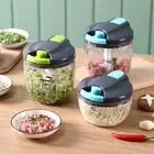 Stainless Steel Manual Food Chopper Hand Power Mincer Vegetable Fruits