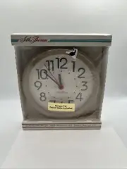 Seth Thomas Quartz Wall Round Clock White Face 8.5” NEW Package