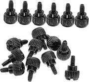 jojofuny 100pcs Chassis Screws Computer Accessories Hard Drive Mounting Screws Knurled Thumb Nuts Self Tapping Bolts Computer Case Thumbscrews Carbon Steel Black Q215a Carbon Steel