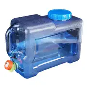 Unbrand Water Canister With Tap And Handles,12l Camping Portable Bucket Car Water Container With Lid For Ou