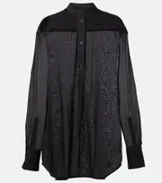 [Toteme] Toteme Oversized cotton shirt AU 14 black