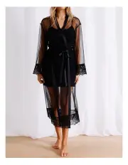 [Calvin Klein] Bridal Robe in Black