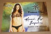 2015 Benchwarmer KASSIE LYN LOGSDON Treasure Chest #29 Gold Foil Auto PLAYBOY