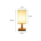 Bedside Table Lamp Eye Protection USB Powered Fabric Lampshade Modern AU