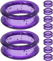 10pcs Hairdressing Scissors Ring Hair Scissors Grooming Scissors Finger Rings Inserts Barber Shear Inserts Pet Scissor Ring Grips Scissors Finger Protector Purple VANZACK