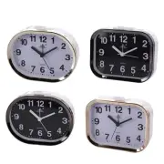 Circular Bedside Alarm Clock Loud Ringing for Heavy Sleepers White or Black
