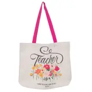 Inspirational Scripture Tote Bag for Teachers: I Know the Plans Encouraging