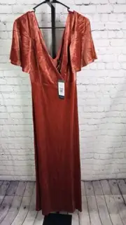 Ever Pretty Rustic Fall Style Bridesmaid Dress Formal Maxi NWT