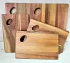 Acacia Wood Cutting Board Rectangular Double-Sided Chopping Slicing Blocks Tray