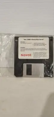 Year 2000 Information Ferret 3.5" Floppy Disk Novell New