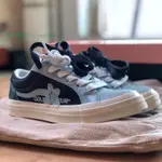 正版 CONVERSE X GOLF LE FLEUR OX 小花聯名 休閒鞋 男女款 帆布鞋 164024C藍