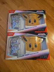 Prismatic Evolutions Accessory Pouch Collection Lot of 2 SEALED NEW PLEASE READ