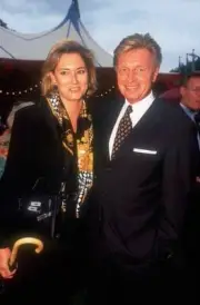 Ellen Arnhold with her boyfriend Stefan Simkovics at the gala - 1997 Old Photo