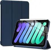 ProCase Smart Case for iPad Mini 7 A17 Pro Mini 6 8.3 Inch Mini 7th 6th Generation Case, Hard Back Cover for iPad Mini 7th 6th Gen 2024 2021 A2993 A2995 A2996 A2567 A2568 A2569 -Oceanblue