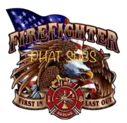 Sublimation Print Firefighter First In Last Out Ready To Press Heat Transfer