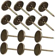 SHINEOFI 150pcs Vintage Flat Head Upholstery Tacks for Furniture Wall Heavy Duty Metal Thumb Tacks for Wood Elegant Decorative Push Pins for Home Office Decor