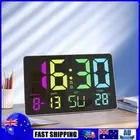 10 Inch Digital Wall Alarm Clock 12/24H for Living Room Office Bedroom (Black) A