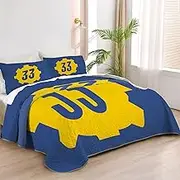Allenjoy Twin Size Post-Apocalyptic Adventure Quilt Bedspreads Wasteland Wanderer Bed Set Bedding Coverlet Fabric Washable with 1 Pillow Sham SC00283-007