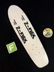 RARE Z-Flex Jay Adams The Classic White Cruiser Shaped Skateboard Deck Dogtown
