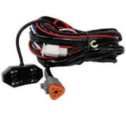 DragonFire Racing Black Single Hi-Intensity Driving Light Harness - 522028