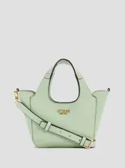 GUESS Women's Green Helina Mini Tote Bag