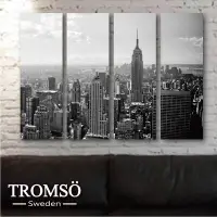 在飛比找Yahoo!奇摩拍賣優惠-TROMSO-時尚無框畫-W185風格紐約/ 黑白 NY 大